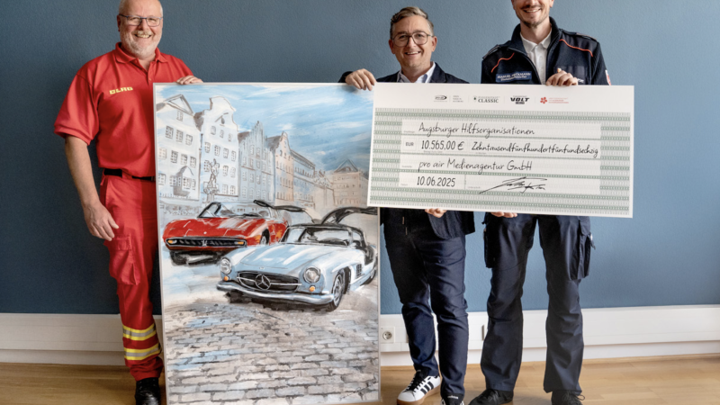 Oldtimer starten bei der Fuggerstadt Classic für den guten Zweck