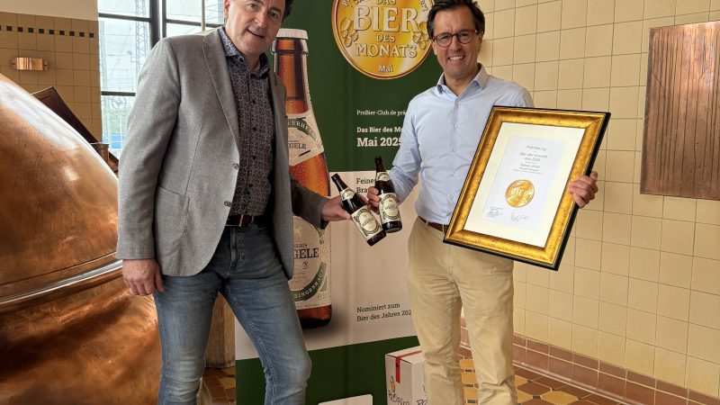 Bier des Monats Mai 2025: Auszeichnung für „Riegele Feines Urhell“