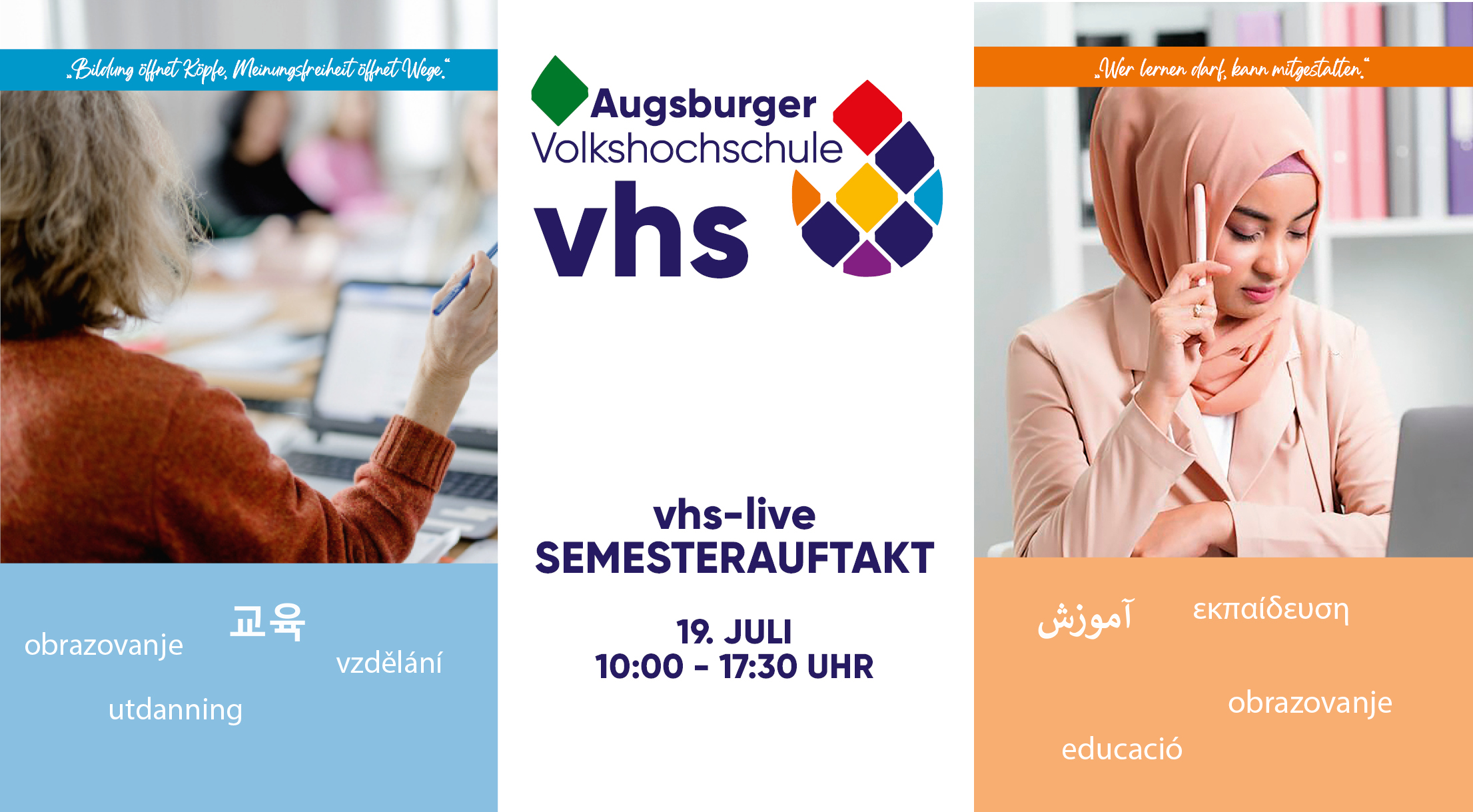 Infotag „vhs-live“ in der City-Galerie: Entdecken, mitmachen, beraten lassen