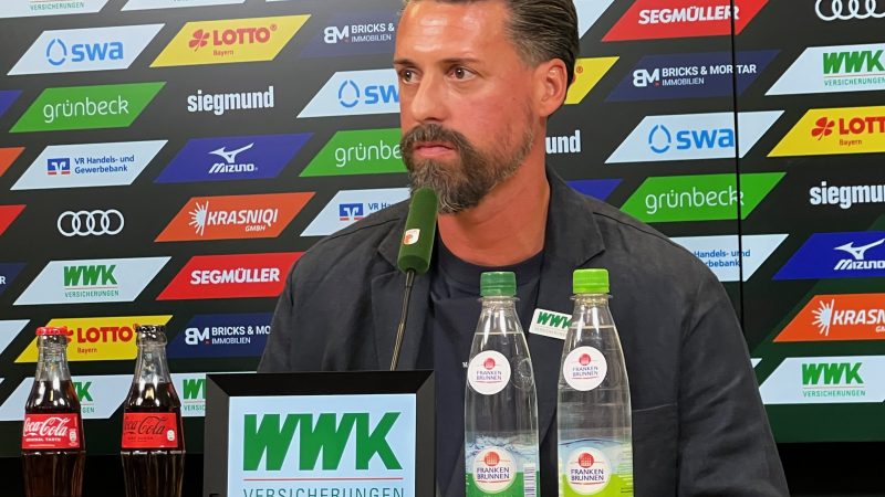 Der neue FCA-Trainer Sandro Wagner stellt sich vor und startet mit einem Traumeinstand