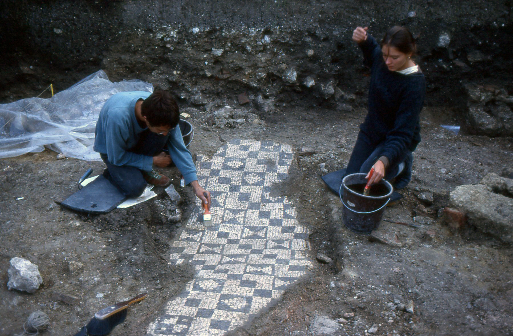 Rares römisches Mosaik kehrt nach Augsburg zurück